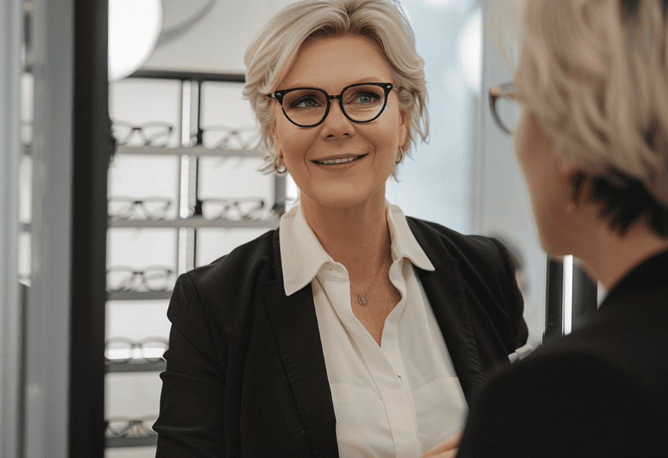Vrouw in de winkel